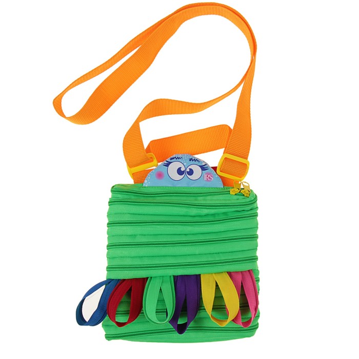 Сумочка детская 18 х 20 х 3 см Ir's "Монстра", зелёный