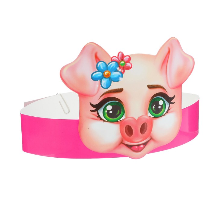 Маска на ободке "С Новым годом", 64 х 10.5 см