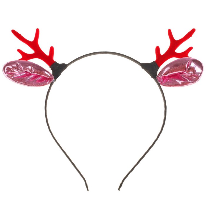 Карнавальный ободок "Рожки" с ушками