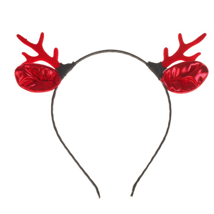 Карнавальный ободок "Рожки" с ушками