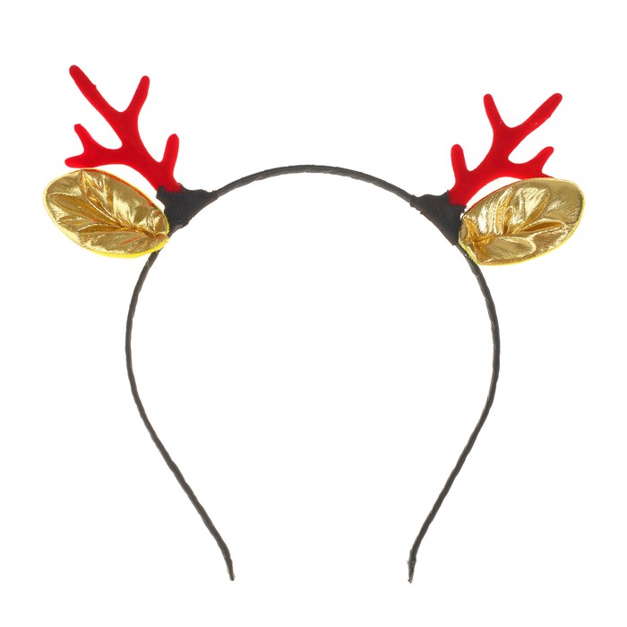 Карнавальный ободок "Рожки" с ушками