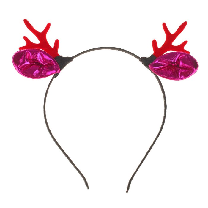 Карнавальный ободок "Рожки" с ушками