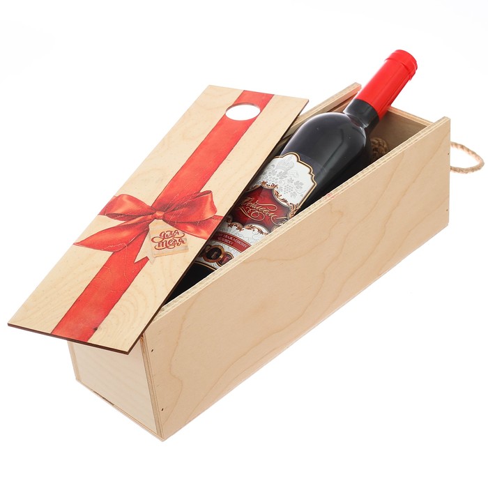 Коробка под бутылку «Для тебя», 11 × 33 × 11 см
