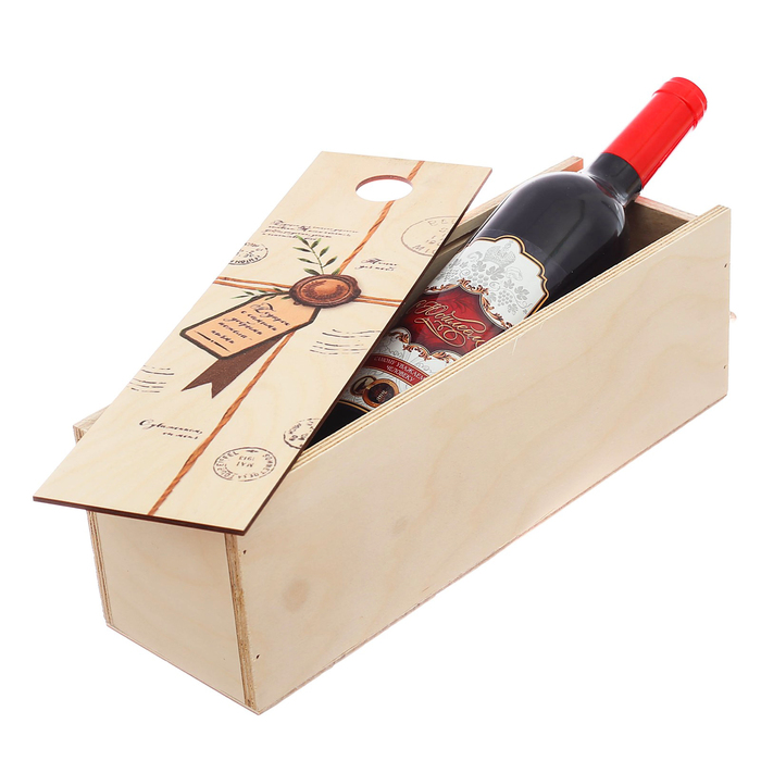 Коробка под бутылку «Почта», 11 × 33 × 11 см