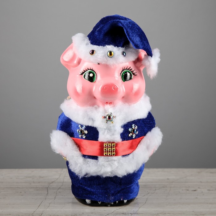 Копилка "Поросёнок Санта-Клаус", микс