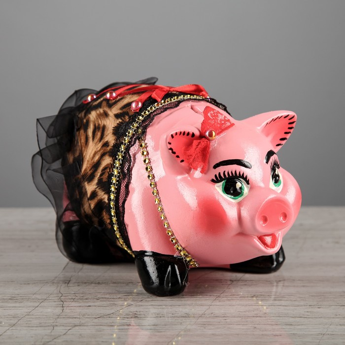 Копилка "Свинка Гламур" микс