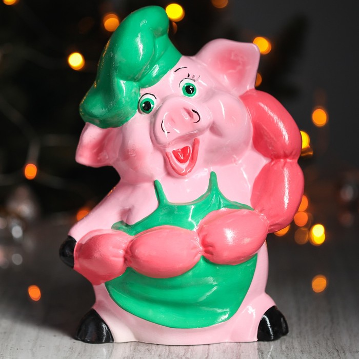 Копилка "Поросенок - поваренок" микс