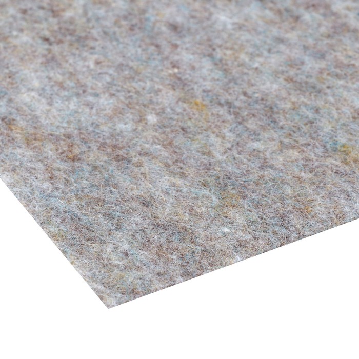 Фетр шерсть 2,5мм 30х50см 420г/м2 бежево серый