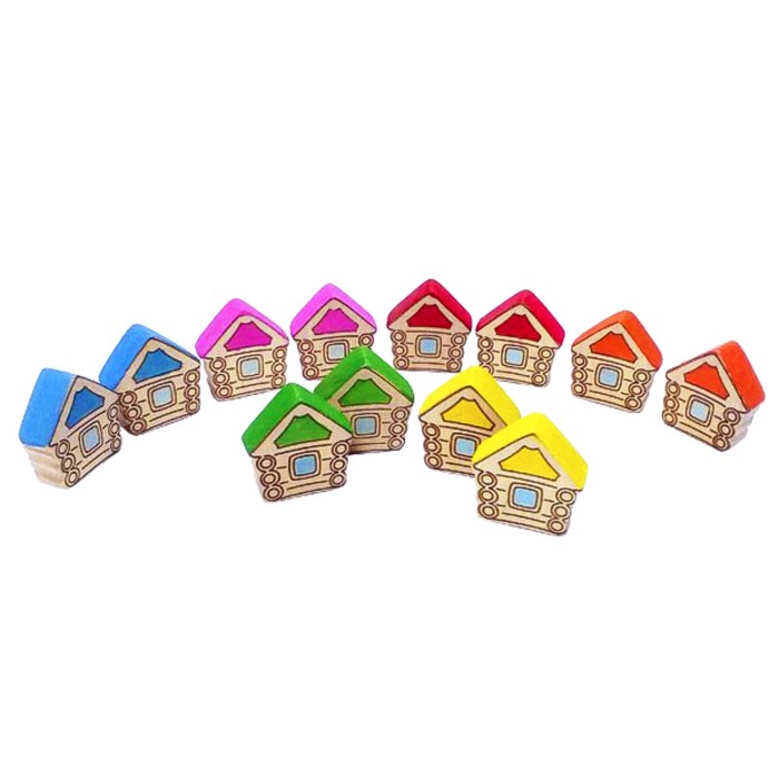 Счётный материал "Домики", 12 шт.