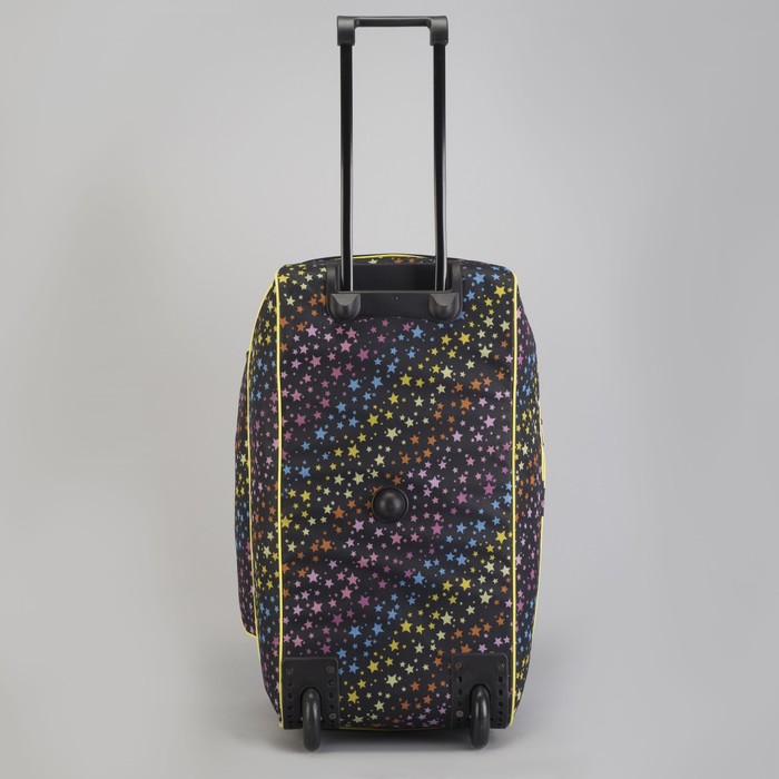 Сумка дорожная на колесах расширением "Звезды", 1 отдел, наружный карман