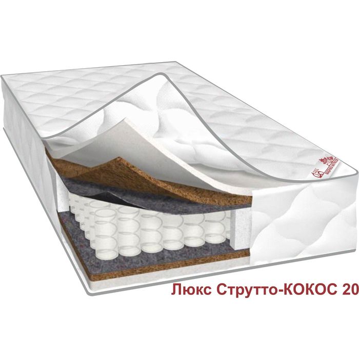 Матрас Люкс Струтто-кокос 20, размер 140х200х26 см, трикотаж    УЦЕНКА