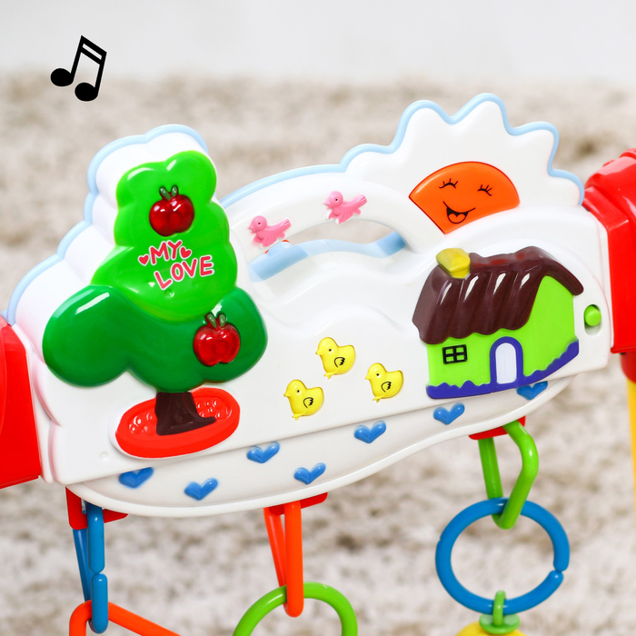 Игровой развивающий центр-турник с погремушками № 5