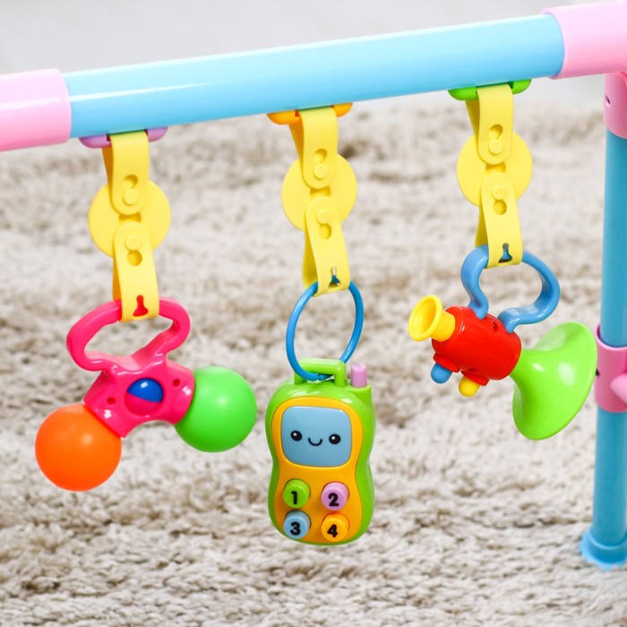 Игровой развивающий центр-турник с погремушками № 6