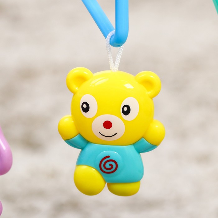 Игровой развивающий центр-турник с погремушками «Малыши-зверята»