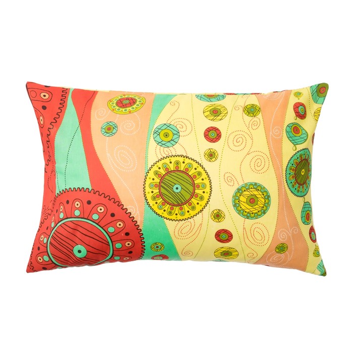 Наволочка Экономь и Я 50*70 Красная абстракция 120+-6гр/м2,100%хлопок,бязь