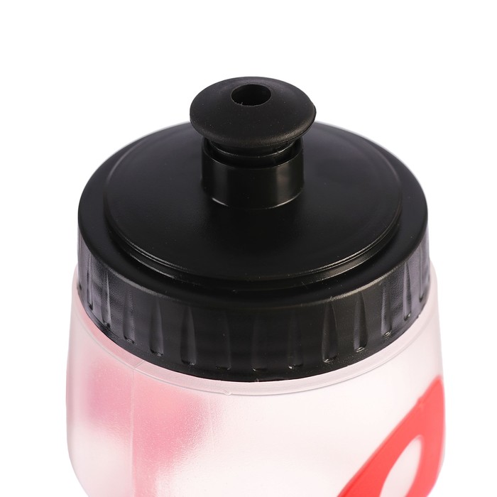 Бутылка для воды 700 мл, велосипедная, пластик PP, вставки «Волны» красные,6.5х22 см