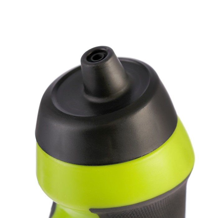Бутылка для воды 600 мл, велосипедная, пластик LDPE, зеленая, 8х23 см