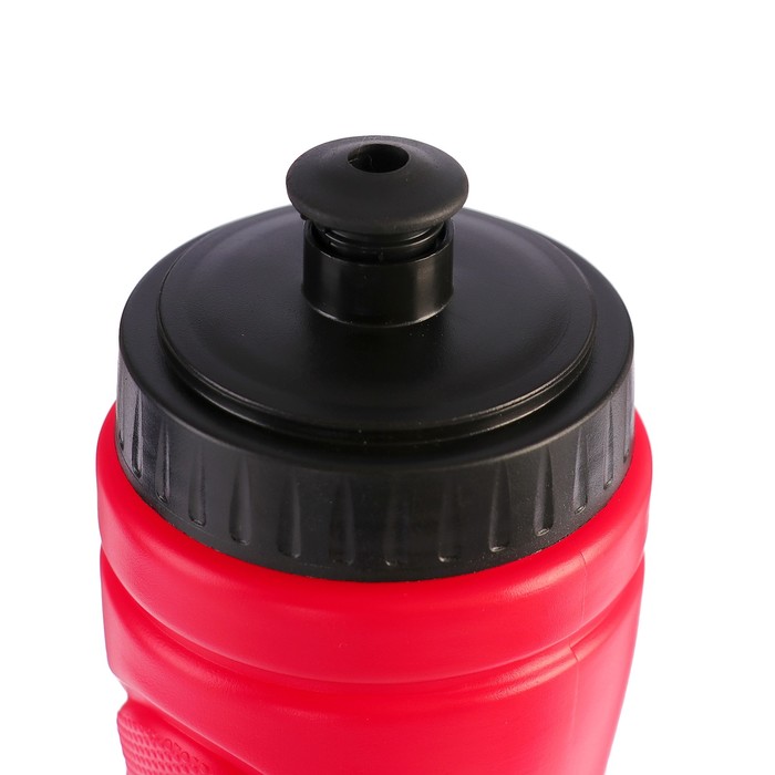 Бутылка для воды 750 мл «Классика», велосипедная, пластик HDPE, красный, 7.5х25.5 см