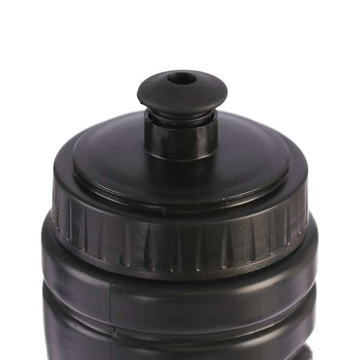 Бутылка для воды 700 мл «Классика», велосипедная, пластик HDPE, черная, 7.5х25.5 см