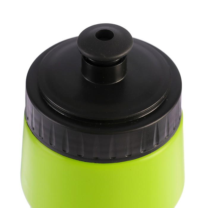 Бутылка для воды 550 мл, велосипедная, с соской, пластик PE, ярко-зеленая, 7х19 см