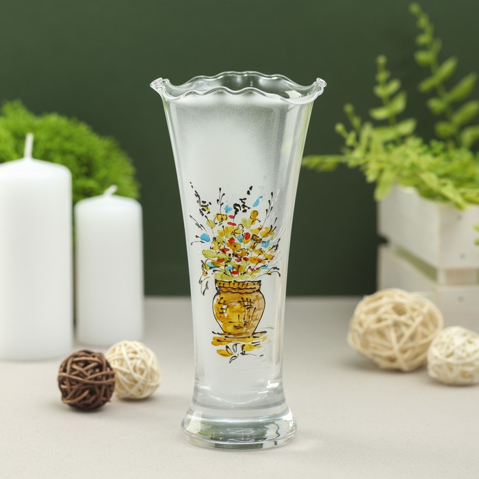 Ваза "Цветы в горшке" 8х18 см