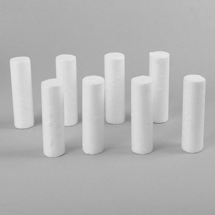 Фигурка для поделок и декорирования "Цилиндр", набор 8 шт, размер 1 шт 8,8*2,3