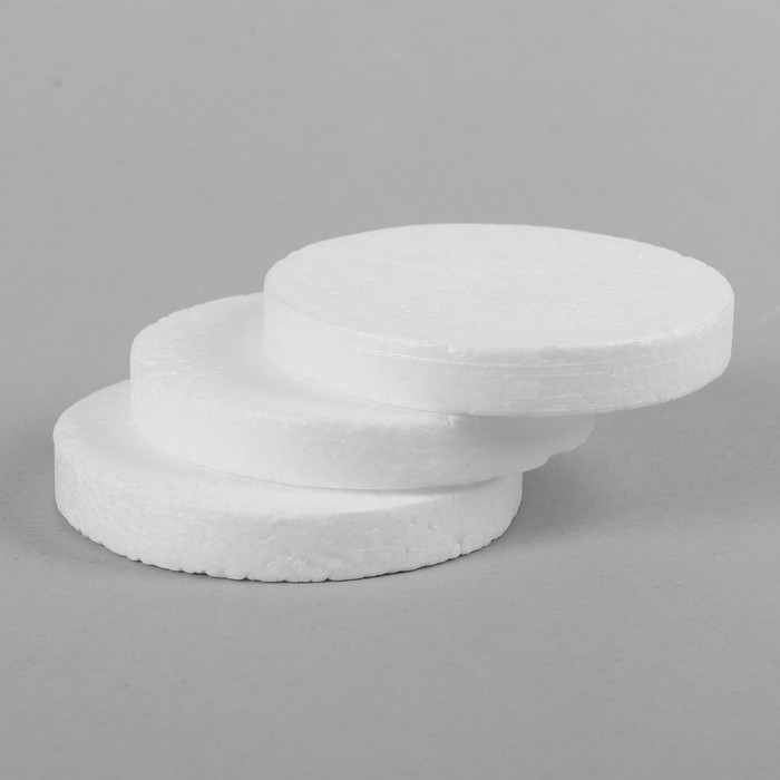 Фигурка для поделок и декорирования "Круг", набор 3 шт, размер 1 шт 12*1,6