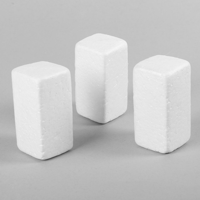 Фигурка для поделок и декорирования "Брусок", набор 3 шт, размер 1 шт 10*5 м