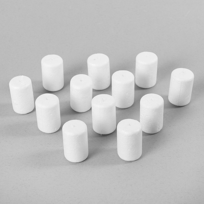 Фигурка для поделок и декорирования "Цилиндр", набор 12 шт, размер 1 шт 4,5*2,5