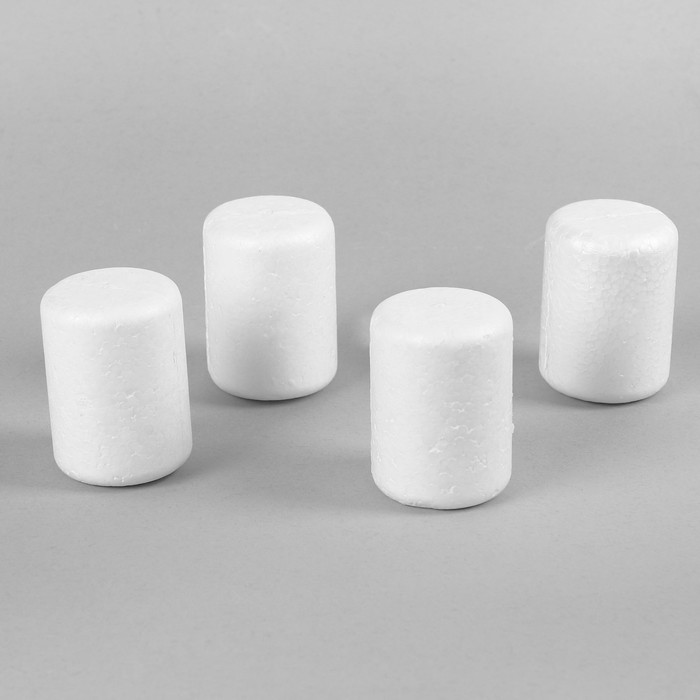 Фигурка для поделок и декорирования "Цилиндр", набор 4 шт, размер 1 шт 6,5*4,6