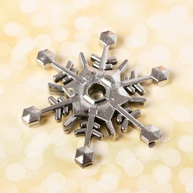 

Основа для творчества и декора «Снежинка» набор 2 шт, размер 1 шт: 7 см, цвет серебряный