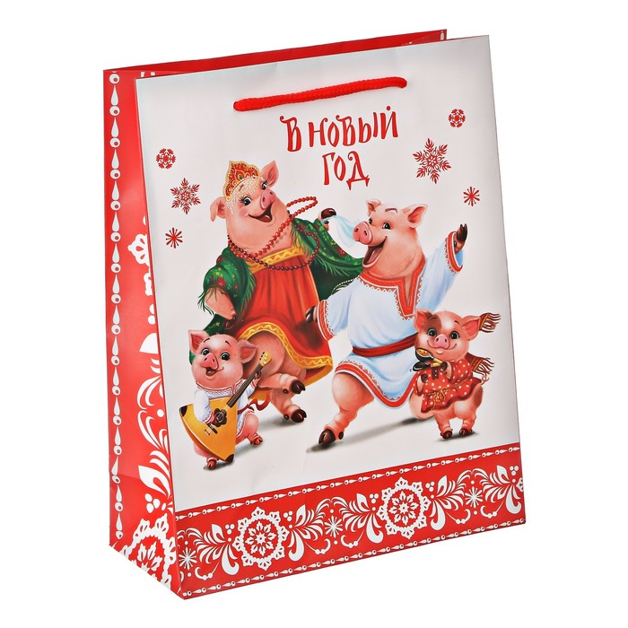 Пакет ламинат вертикальный «Беззаботный год», MS 18 х 23 х 8 см