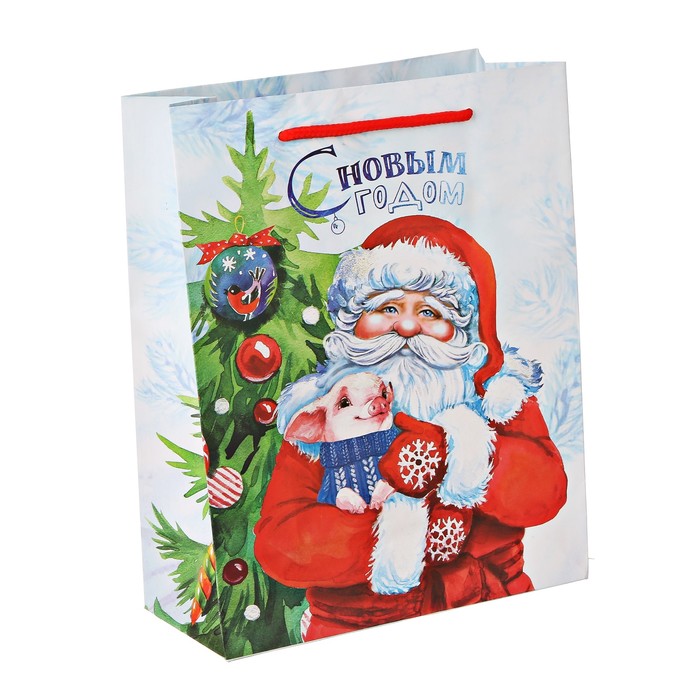 Пакет ламинат вертикальный «С Новым Счастьем!», L 31 х 40 х 11 см