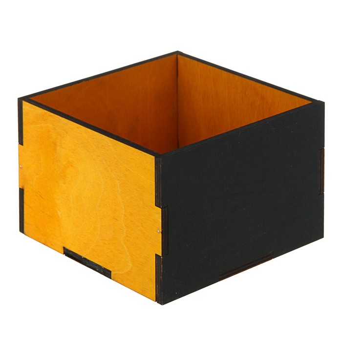 Кашпо флористическое, лиственница, 15 х 15 х10 см