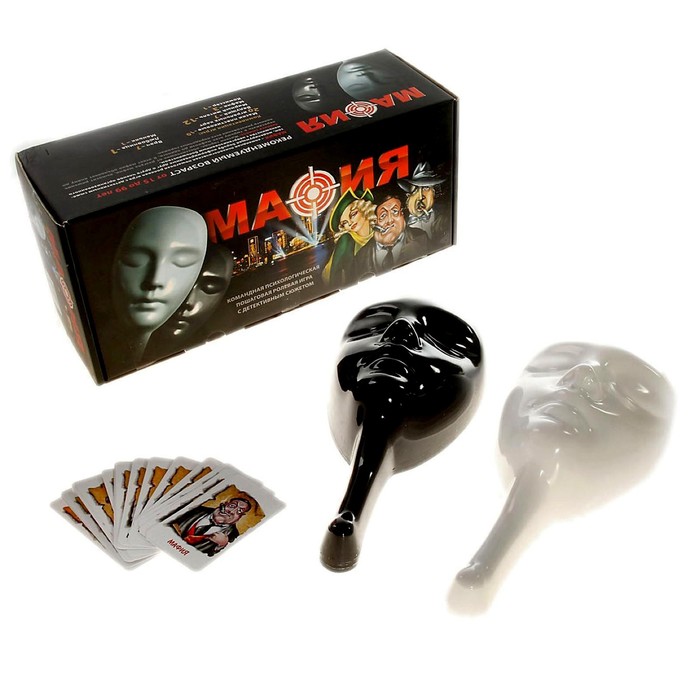 Подарочный набор «настольная игра Мафия», 10 масок подарочный набор настольная игра мафия 10 масок