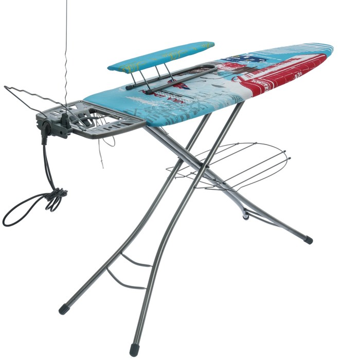 Доска гладильная 122х40 см "Эльза де люкс. Лондон", регулировка высоты до 93 см