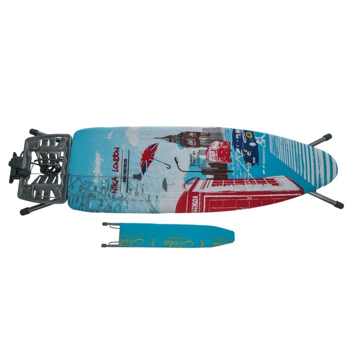 Доска гладильная 122х40 см "Эльза де люкс. Лондон", регулировка высоты до 93 см