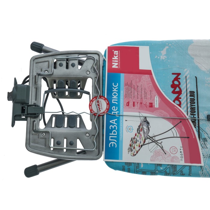 Доска гладильная 122х40 см "Эльза де люкс. Лондон", регулировка высоты до 93 см