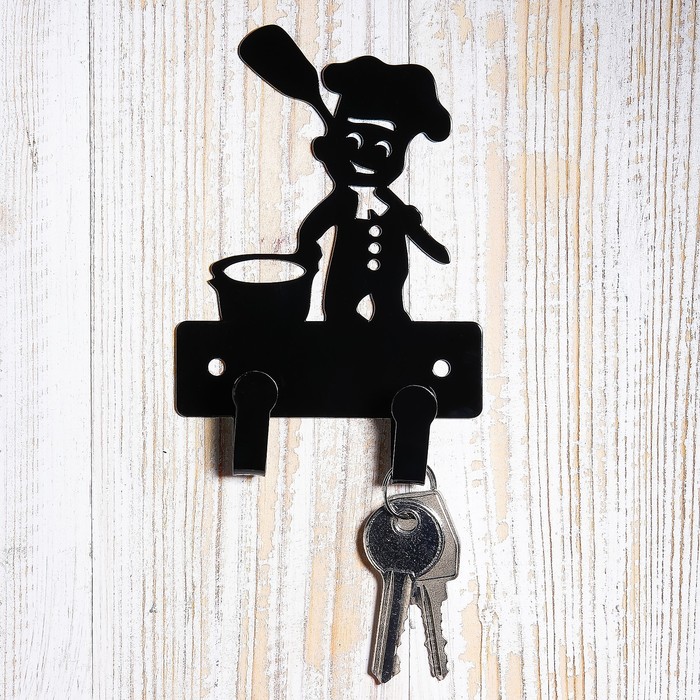 Крючки металлические "Поваренок" черные