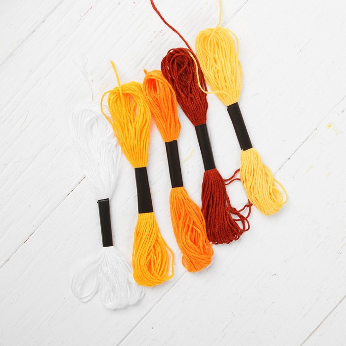 Аппликация нитками "Лев", А4