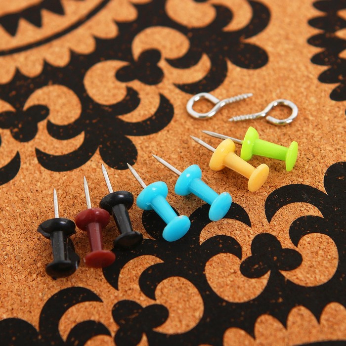 Доска пробковая в деревянной раме "Узор", 60 × 40 см