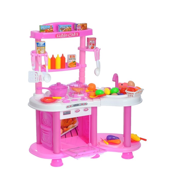 Игровой набор "Кухня Париж", световые и звуковые эффекты, высота 68 см, 48 предметов