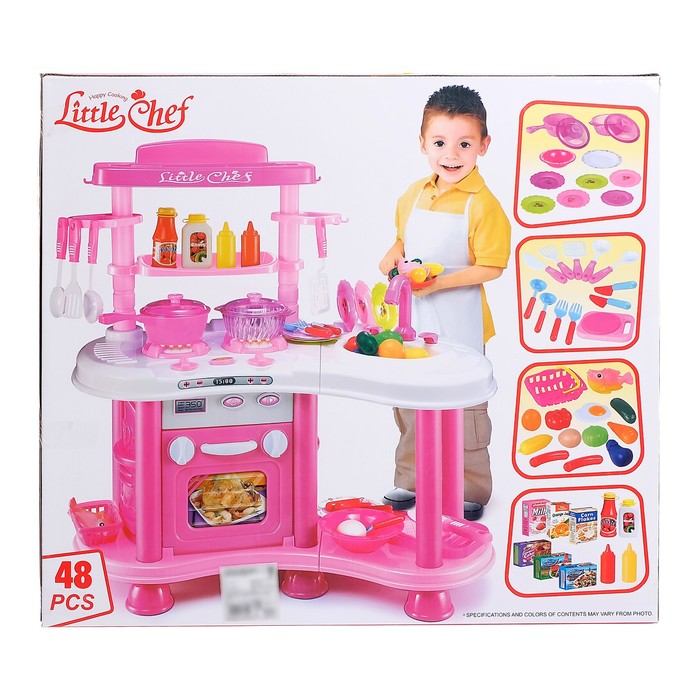 Игровой набор "Кухня Париж", световые и звуковые эффекты, высота 68 см, 48 предметов