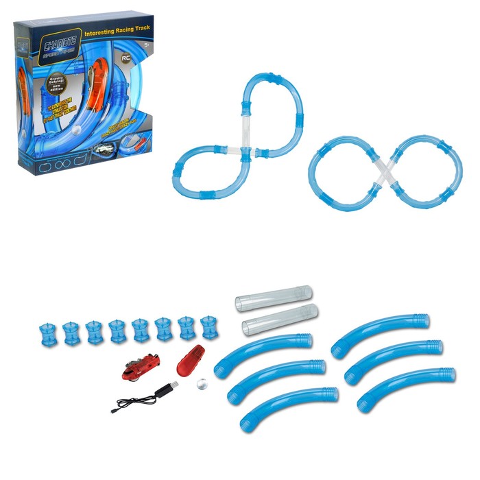 Автотрек в трубе Speed Pipes, 1 машина + шар, радиоуправление