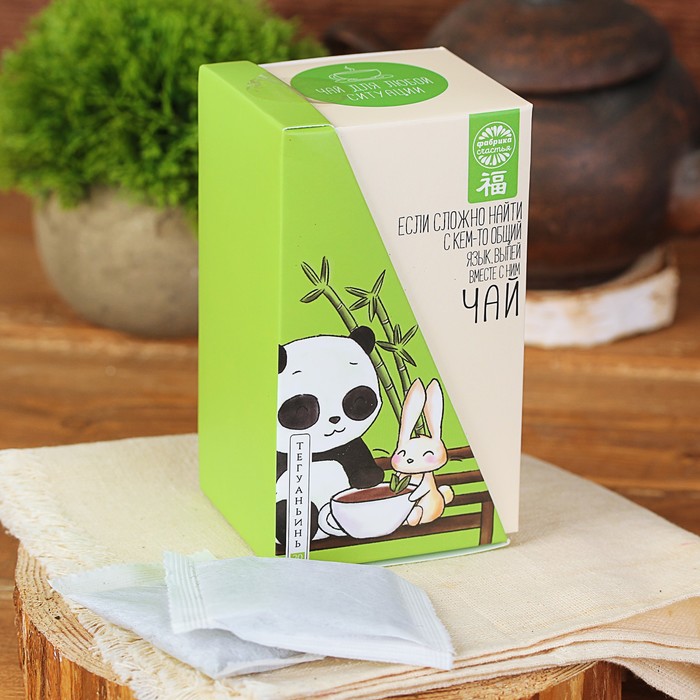 Чай Те Гуань Инь в пакетиках "Друзья", 25 пакетиков
