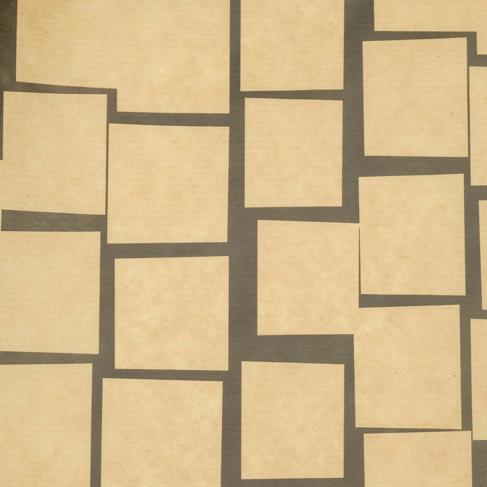 Бумага упаковочная крафт "Черепица Чёрная", 0.6 x 10 м