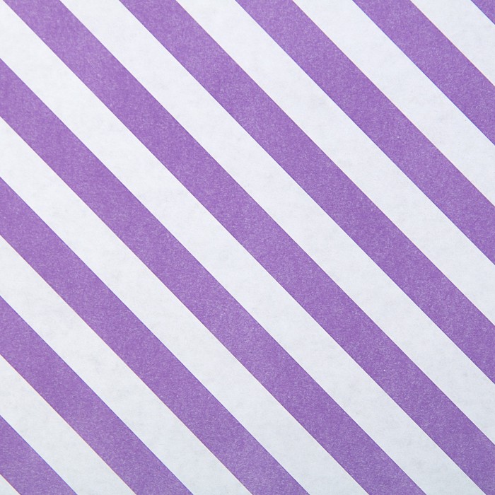 Бумага упаковочная крафт "Полосы на сиреневом", 50 х 70 см, 10 листов