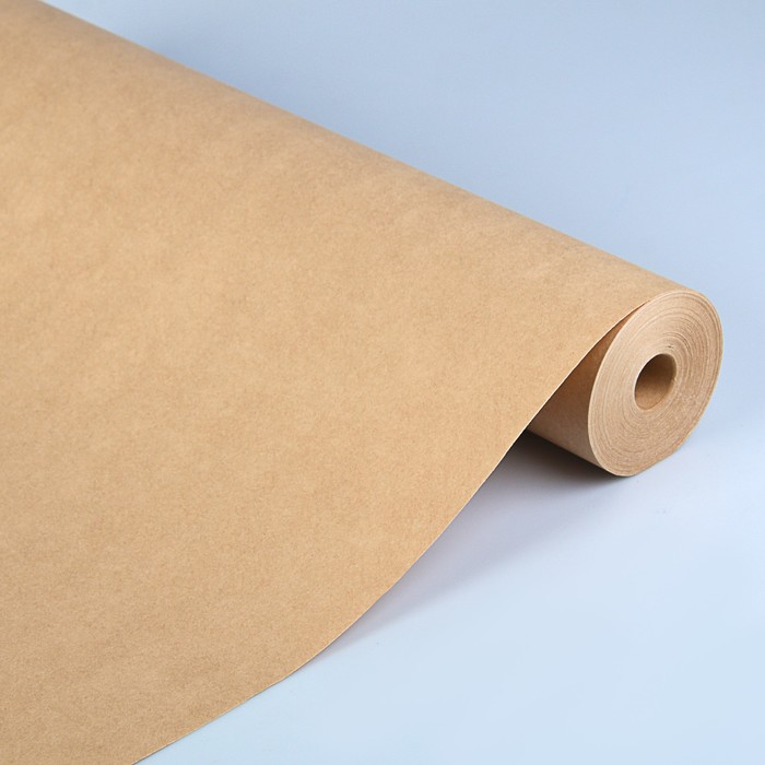 Бумага упаковочная крафт "Натуральный", 0,52 х 50 м