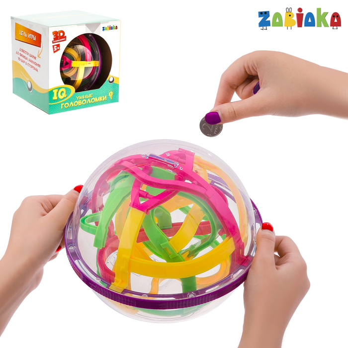 Игрушка логическая копилка «Лабиринтус - IQ» с монеткой