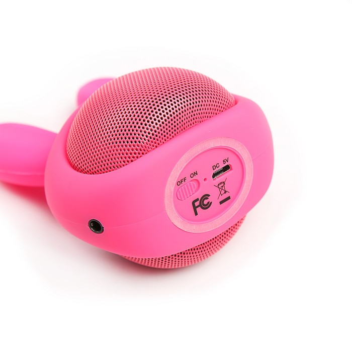 Портативная акустика Awei Y700, bluetooth/micro USB/AUX, аккумулятор 400 мАч, розовая